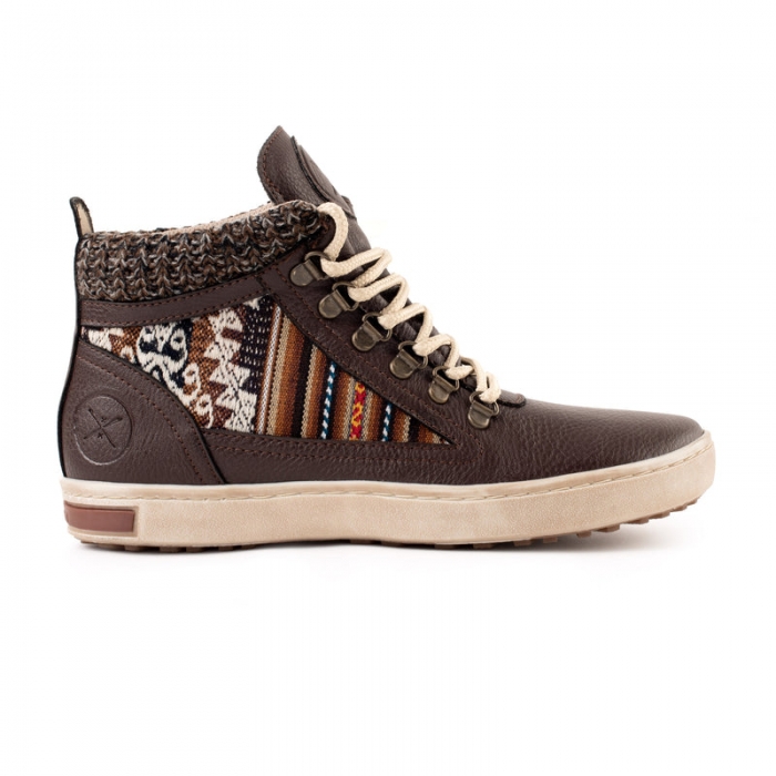 Inkkas Men's Brown Leather - Vegan Camping Boot