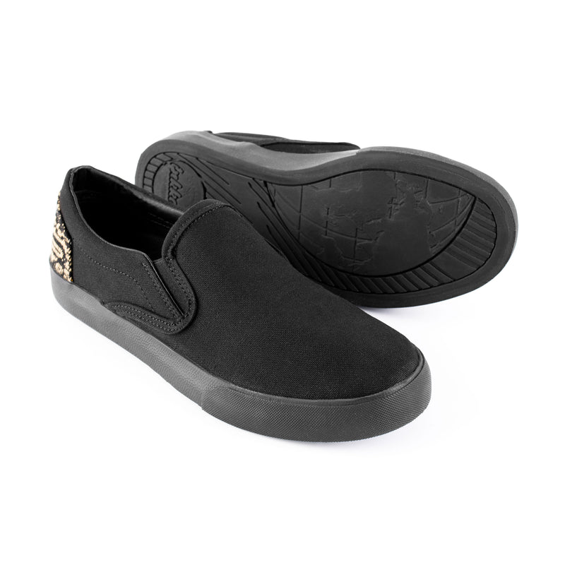Inkkas Women's All Black Slip On (SHOE ART CONTEST)