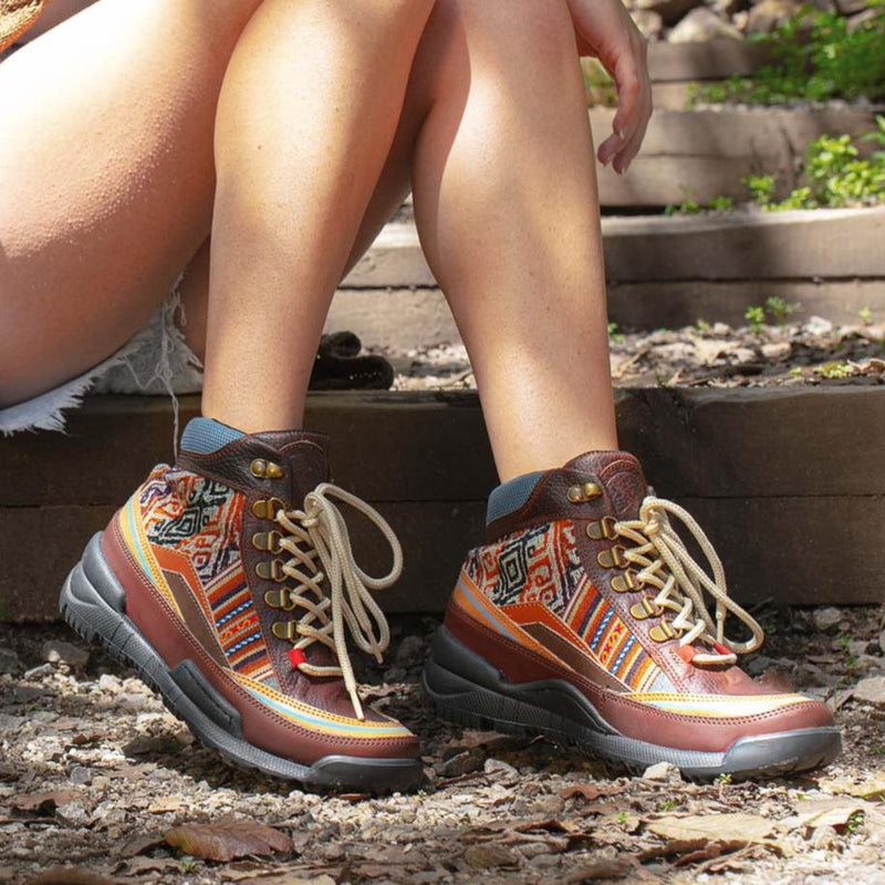 Inkkas Women's Brown Leather Trekk Boot