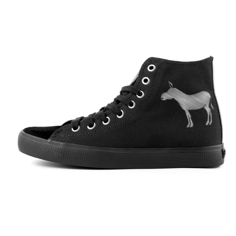 Inkkas Women's BADass - Black High Top
