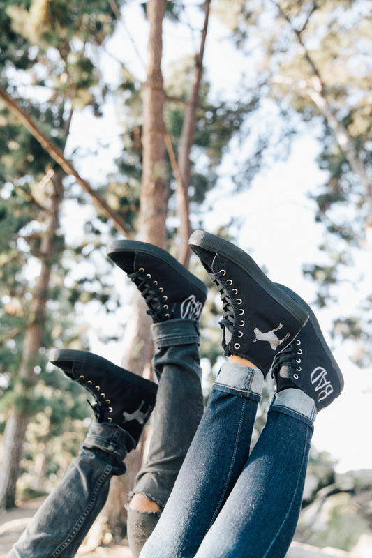 Inkkas Women's BADass - Black High Top