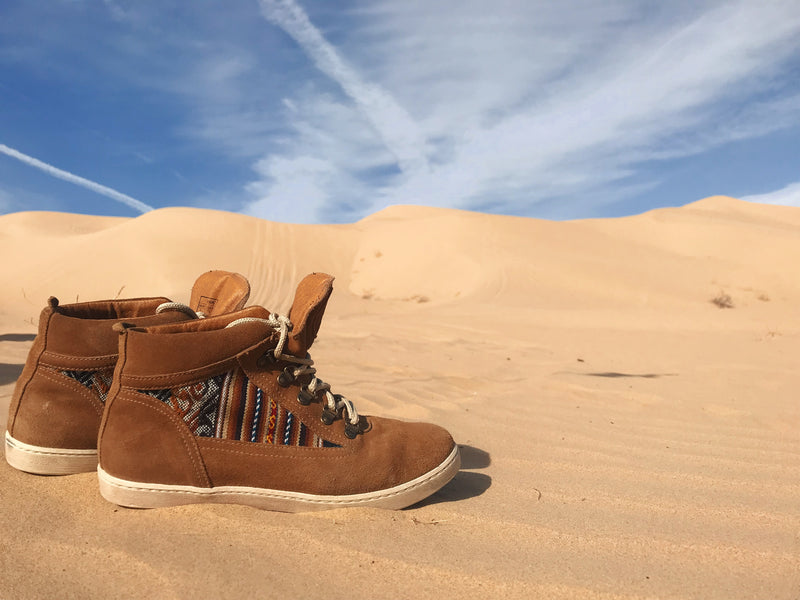 Inkkas Men's Tan Suede Camping Boot