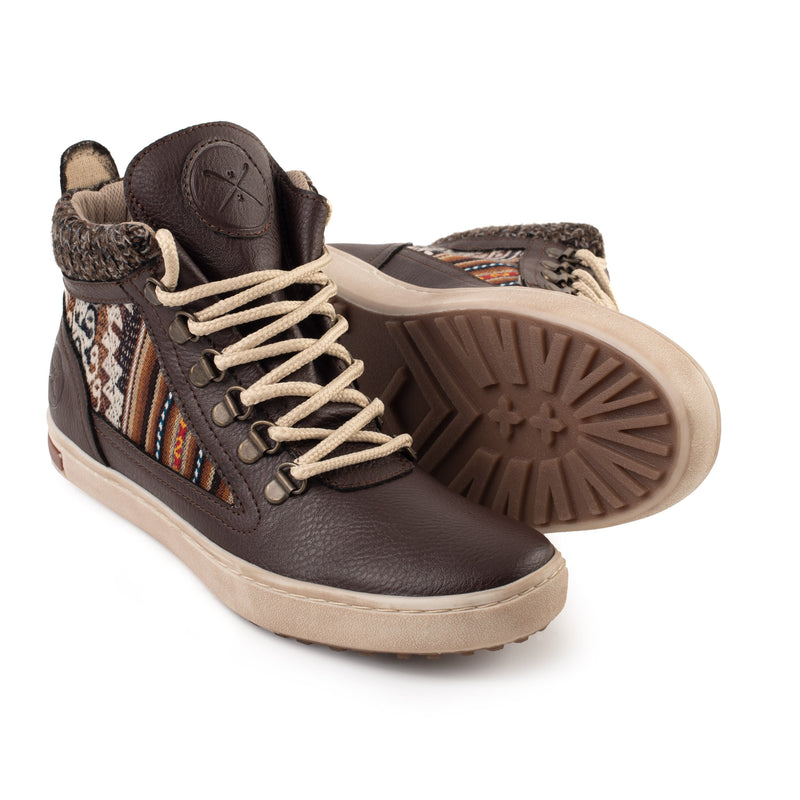 Inkkas Men's Brown Leather - Vegan Camping Boot