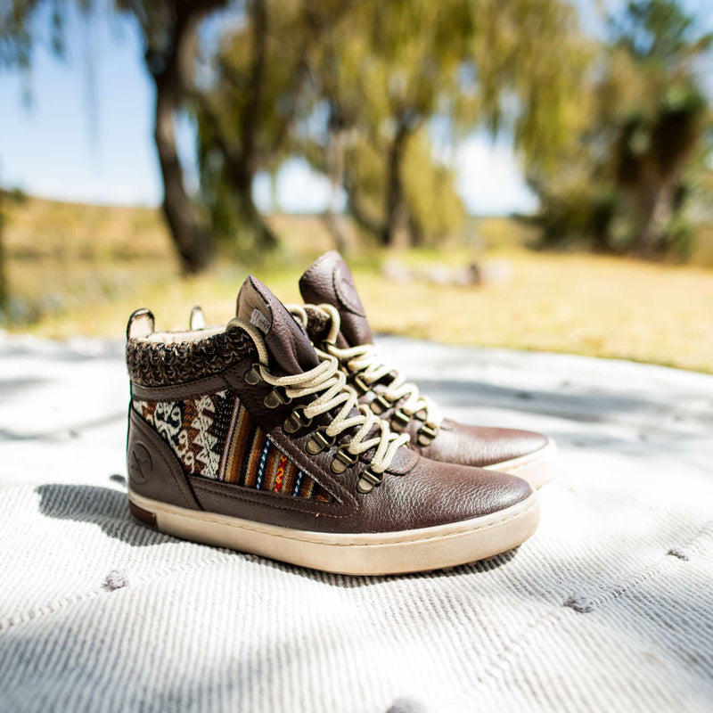 Inkkas Men's Brown Leather - Vegan Camping Boot
