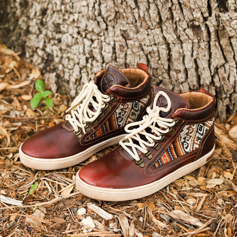 Inkkas Women's Brown Leather Camping Boot
