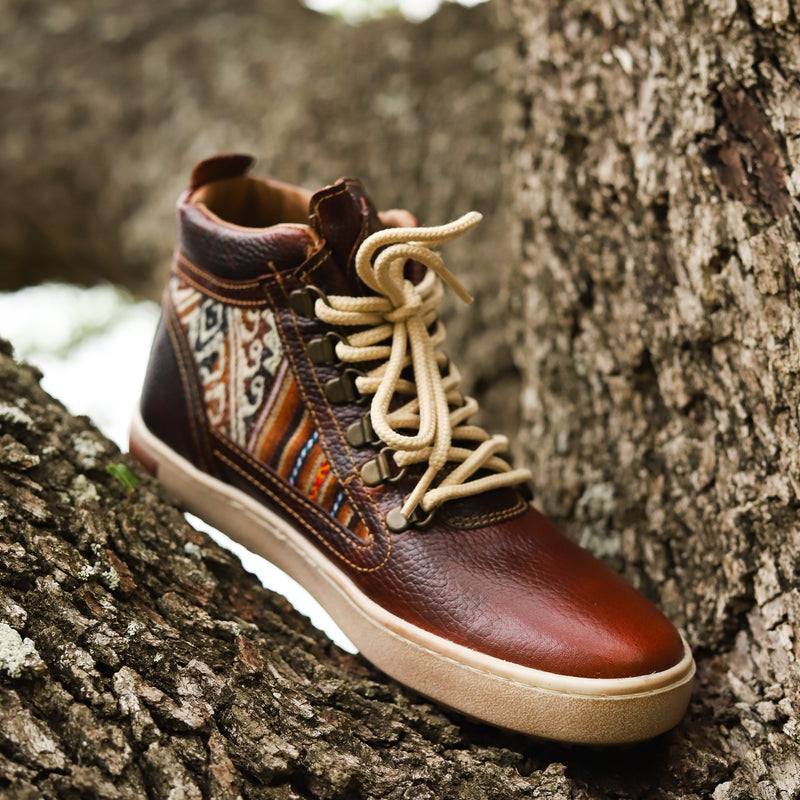 Inkkas Women's Brown Leather Camping Boot