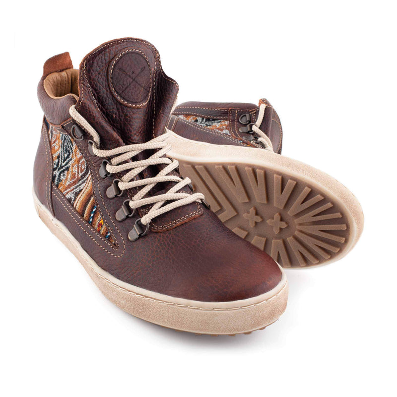 Inkkas Women's Brown Leather Camping Boot