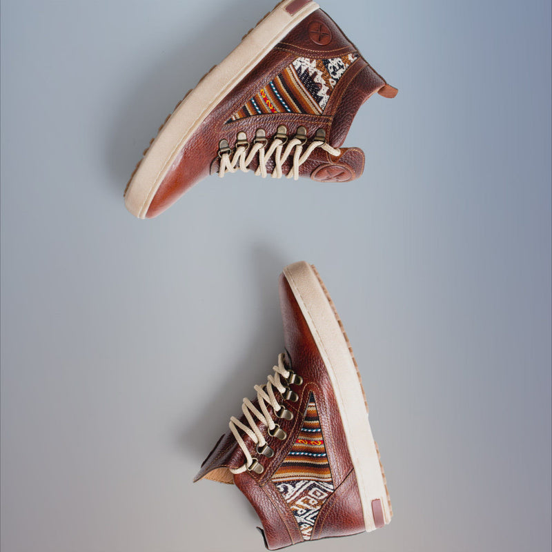 Inkkas Women's Brown Leather Camping Boot