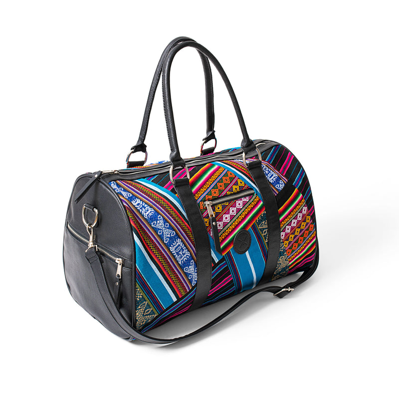 Inkkas Bluebird Patchwork Weekender Duffle Bag