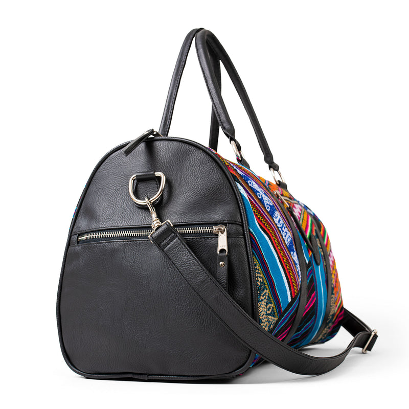 Inkkas Bluebird Patchwork Weekender Duffle Bag