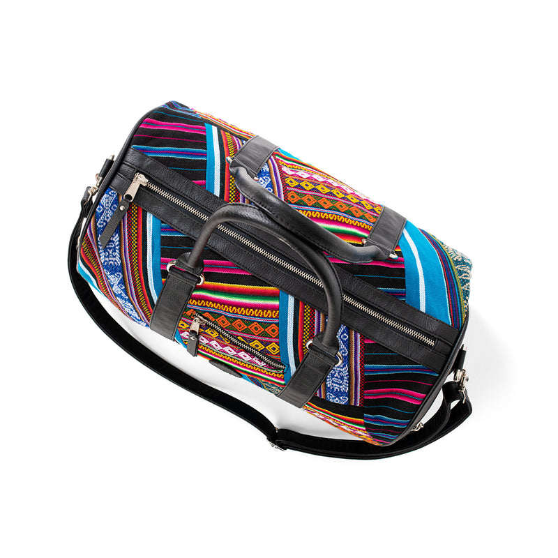 Inkkas Bluebird Patchwork Weekender Duffle Bag