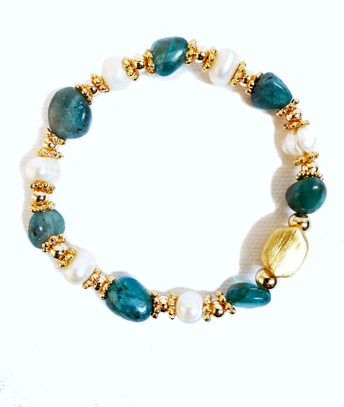 Inkkas Jade Green Quartz Bracelet