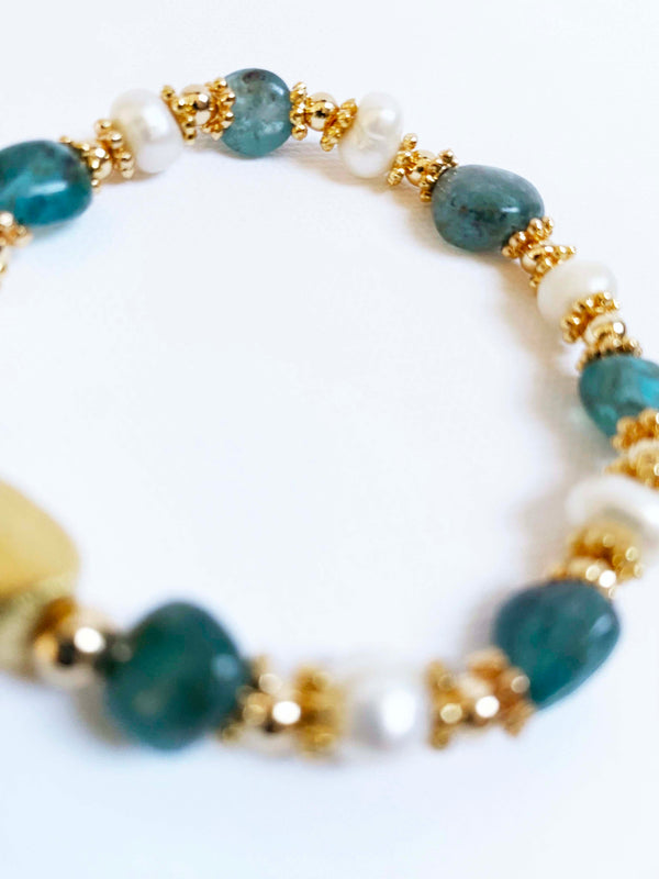 Inkkas Jade Green Quartz Bracelet