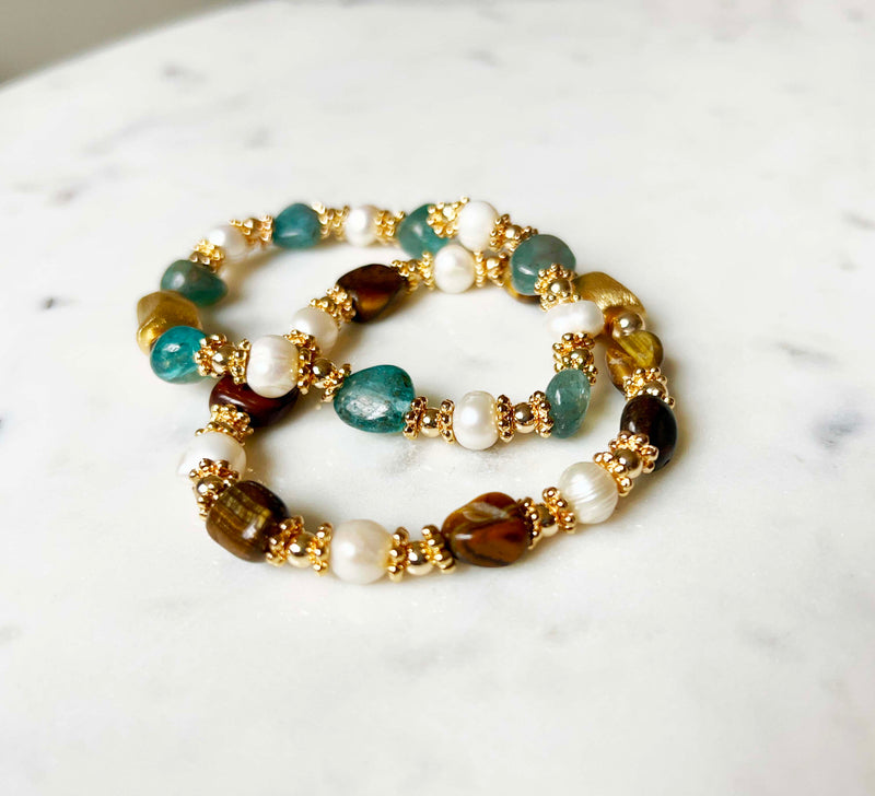 Inkkas Jade Green Quartz Bracelet