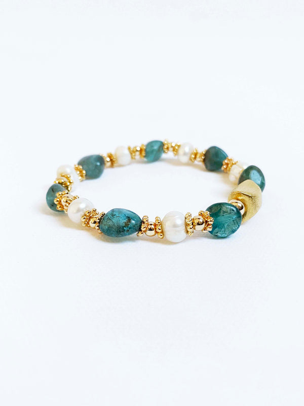 Inkkas Jade Green Quartz Bracelet