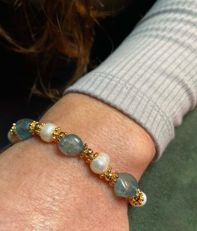 Inkkas Jade Green Quartz Bracelet