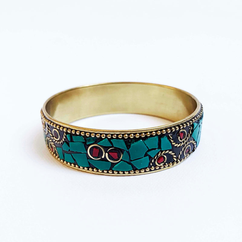 Inkkas Turquoise Mosaic Bangle