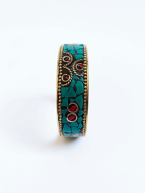 Inkkas Turquoise Mosaic Bangle