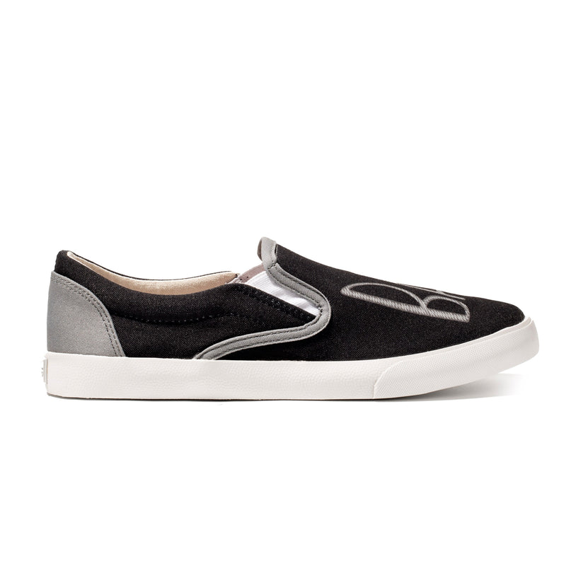 Inkkas Men's BADass - Black Slip On