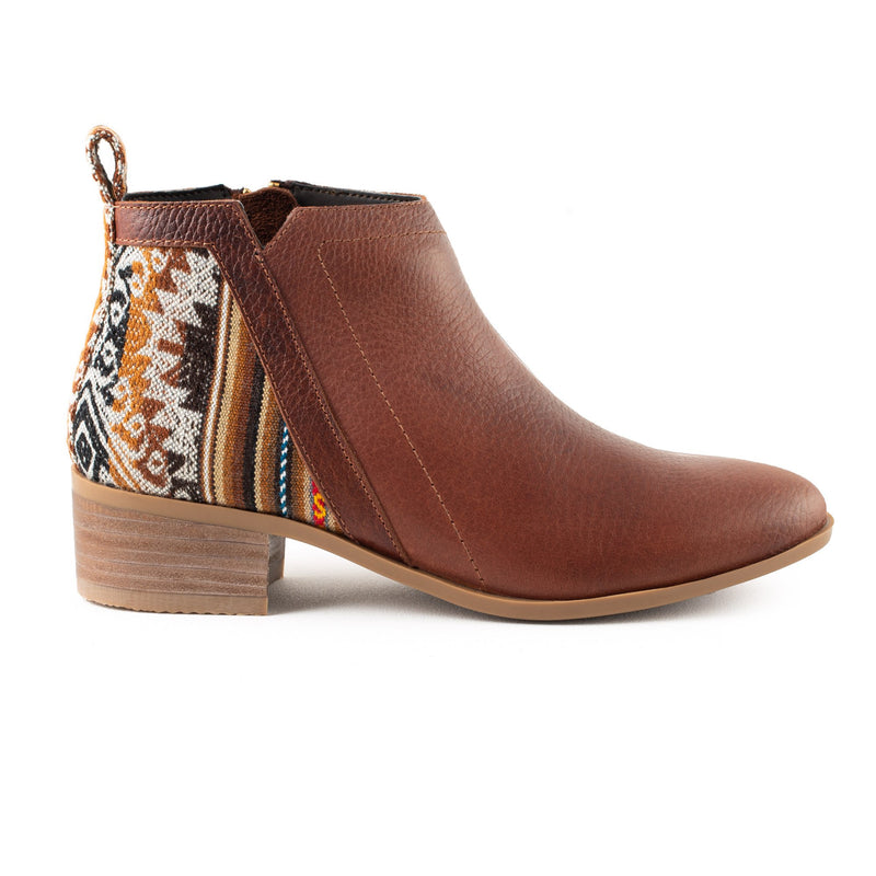 Inkkas Women's Brown Leather Bootie